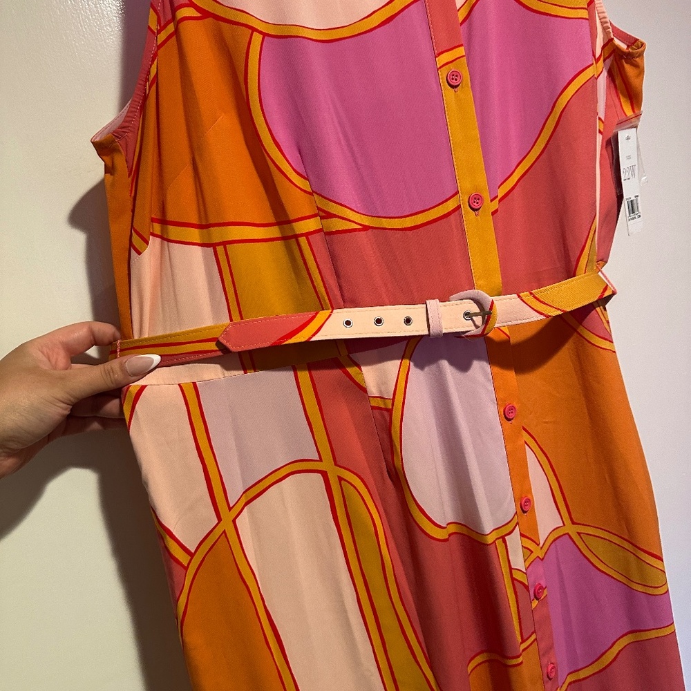 NWT Donna Morgan Sleeveless Button Down Maxi Dress - Picture 10 of 16